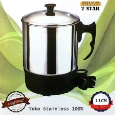Teko Pemanas Air Stainless Steel 7STAR mug listrik 11 Cm / Panci Listrik Stainless Steel 11 Cm