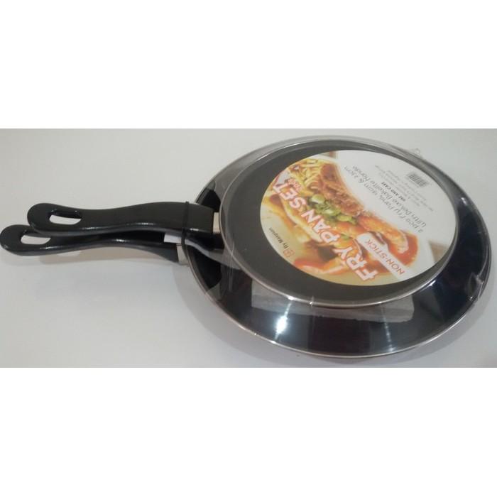 Murah Wajan Panci Penggorengan Fry Pan Teflon Teplon Maspion Set Isi 2 - 99C33A