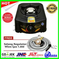 Paket Kompor Gas Quantum QGC 101R dan Selang Regulator Winn Gas