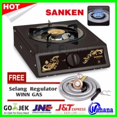 Paket Kompor Gas Sanken 1Tungku SG-220T + Selang Regulator Winn Gas