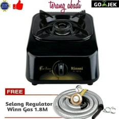 Paket Rinnai RI-301S Kompor Gas 1 Tungku + Selang Regulator Caisar