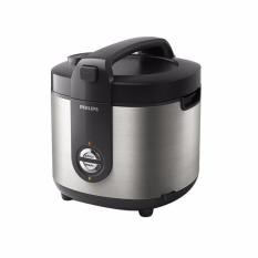 Philips Rice Cooker Stainless Proceramic 3in1 (2 Liter , 400 W) HD-3128 - Silver