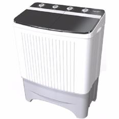 Polytron PWM 8057 BS Mesin Cuci 2 Tabung Black Silver - Khusus Jakarta & Bekasi