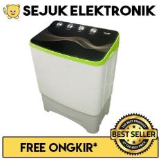 Polytron PWM-8070 Mesin Cuci 2 Tabung 8 Kg - Hijau (KHUSUS JADETABEK)