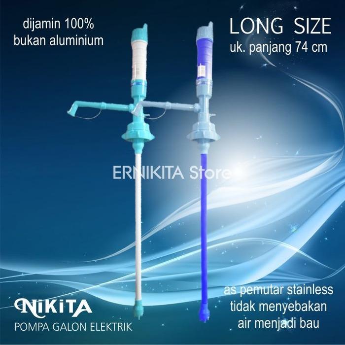 Pompa Galon Elektrik Baterai NIKITA (Beli 2pc = Ongkir 1 kg)