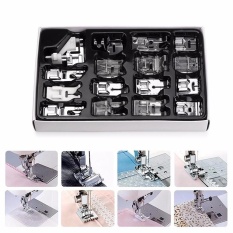 Presser Foot Set Rumah Tangga Multifungsi Mesin Jahit Aksesoris dengan Bahasa Inggris Manual-Intl