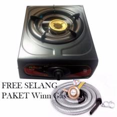 PROGAS Kompor 1 Tungku + Selang Paket Winn Gas PAKET HEMAT