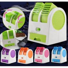 PROMO...Mini AC Portable Duduk Twin Double Fan Parfum Terbaru