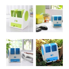PROMO...Neo Ac Duduk Double Mini Fan Portable Blower Kipas Usb
