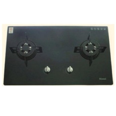 Rinnai Kompor Gas Tanam 2 Tungku RB-712N (GB) - Hitam - Khusus Jabodetabek