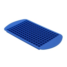 Roman Holiday 160 Grids DIY Kecil Cetakan Es Batu Square Shape Silicone Ice Tray (Biru)-Intl