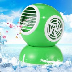 Romusha AC Mini Portable Cooler Model Robot Bulat Aroma Therapy Kipas Duduk - Hijau