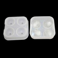 Round Bola Es Nampan Pembuat Empat Cetakan Sphere Besar-Intl