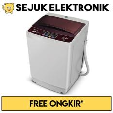 Sanken AW-S855PP Mesin Cuci Top Loading 6.5 kg - Putih Maroon (JADETABEK ONLY)