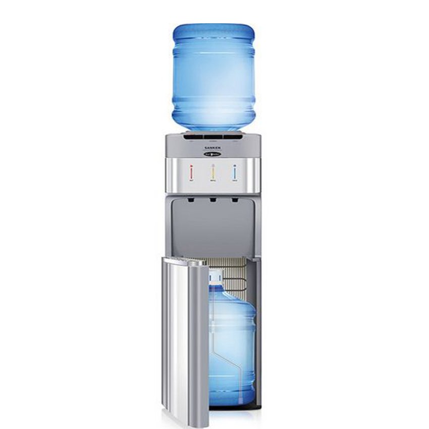 SANKEN Dispenser Galon Atas-Bawah - HWD - Z95 - Silver - Khusus Jabodetabek