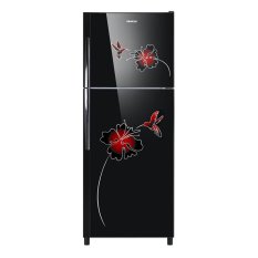 Sanken Lemari Es 2 Pintu w/ Diamond Glass Door 215 Lt - SK-G221H-BK - Hitam - Khusus Jabodetabek
