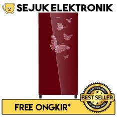 Sanken SK-G180-MR Kulkas 1 Pintu 180 Liter - Merah (Khusus Jadetabek)