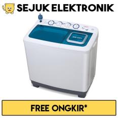 Sanken TW-1222 Mesin Cuci 2 Tabung 11 kg - Putih (Khusus Jadetabek)