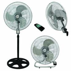 Sekai Metal Stand Fan 18 Inch Osilasi 3 In 1 Remote HSN 1837 Silver