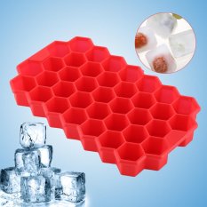 Kecil Es Cube Freeze Cetakan Baki Silikon 37 Cubes Alat Dapur-Internasional