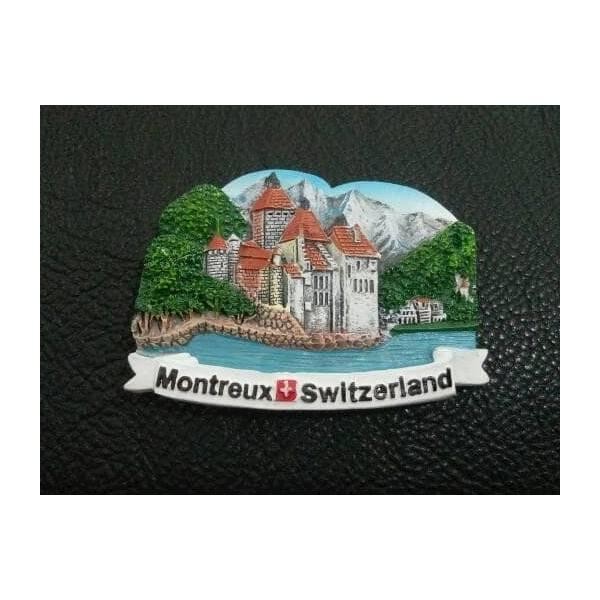 Souvenir Magnet / tempelan kulkas Montreux  dari negara Switzerland