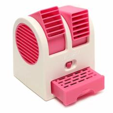 StarHome AC Duduk Mini Portable - Double Blower Mini AC - Kipas Angin Pink
