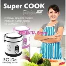 SUPER COOK BOLDe Personal Mini Rice Cooker 3 in 1 - 0.6 Liter - ORIGINAL BOLDe