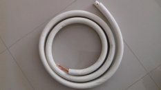 Pipa Set AC 1/2-1PK 0.6mm 5 Meter (Braket, Kabel, Duttape, Pipa 5 M) - Putih