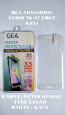 TEMPERED GLASS ANTI GORES FULL KACA SAMSUNG S7 EDGE G935 PUTIH BENING