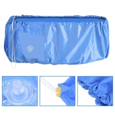 TMISHION Air Conditioner Cleaning Dust Washing Cover Waterproof Protector (Blue Color M) - intl