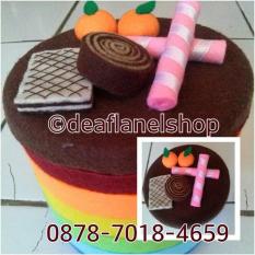 Toples Flanel Rainbow Waffer Astor Pink - Dc95a5