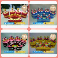 Toples Hias Flanel Motif Doraemon Biru - 3B9A36