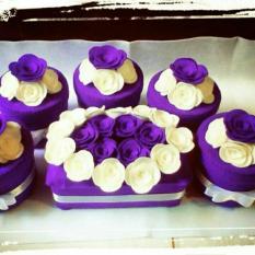 Toples Kue Lebaran Mawar Ungu - 7D3B3D