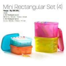 Tupperware Mini Rectangular Set Wadah Tempat Makanan - B3E6C5