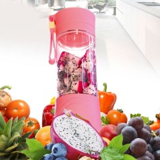 Universal Portable Blender Juice Cup Mini Electric 380ML Rechargeable - Pink