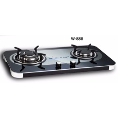 WINN GAS Kompor Gas Kaca Tanam Glass 2 Tungku - W888