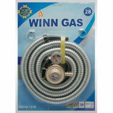 WINN GAS Paket Regulator dan Selang Kompor Flexible 1 Set 1,8 Meter