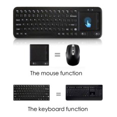 Wireless Keyboard + Tombol Mouse Kiri Kanan + Fitur TouchPad Laptop