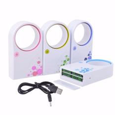 Wiar AC Bladeless Mini Fan USB Portable Kipas Angin Tanpa Baling Penyegar Ruangan