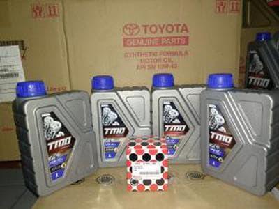 Paket Oli TMO 10w40 4liter dan Filter Oli DAIHATSU. onderdil mobil