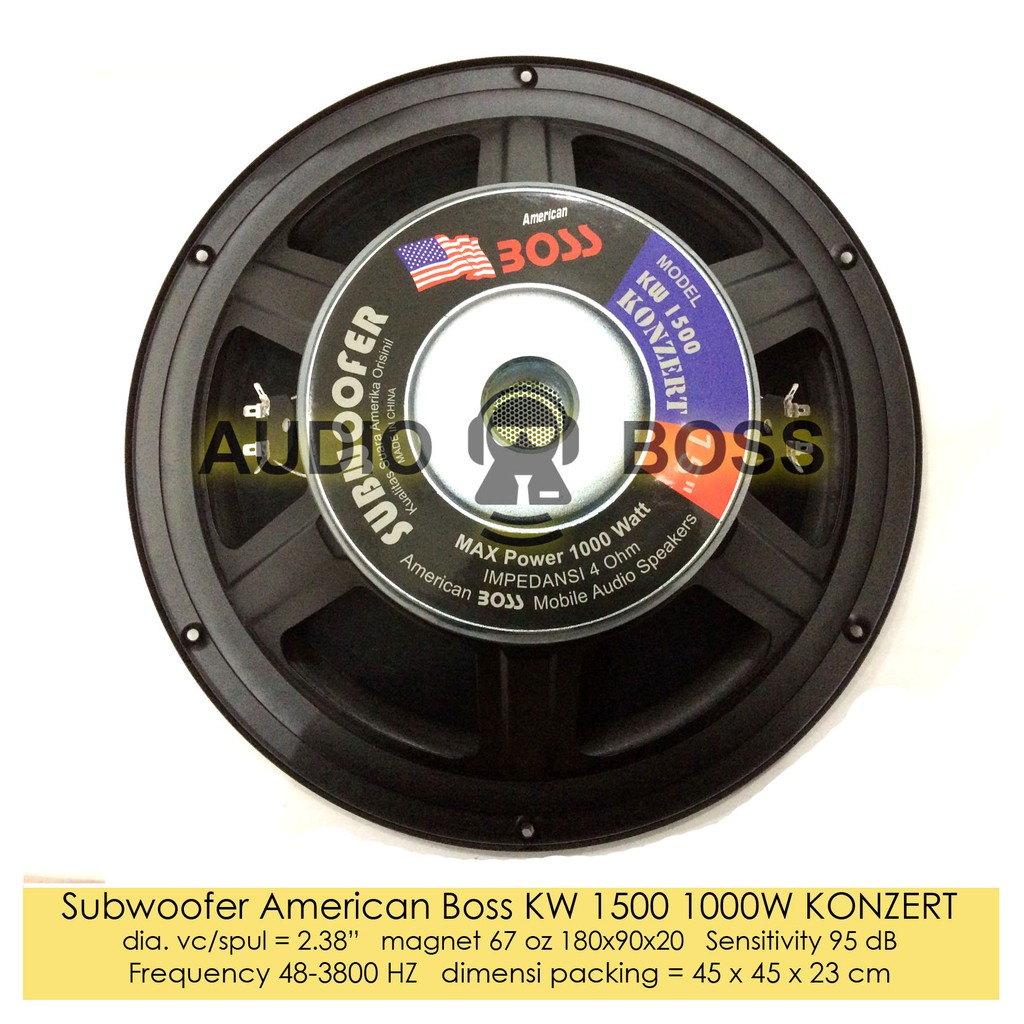 subwoofer american boss 12