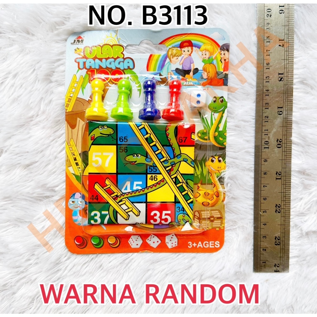 Mainan Anak Board Game Ular Tangga Mini Mainan Edukasi Anak Ular