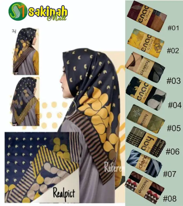 Hijab Segiempat Deenay Kawe Jilbab Deenay Motif Terbaru 2020 Shopee Indonesia