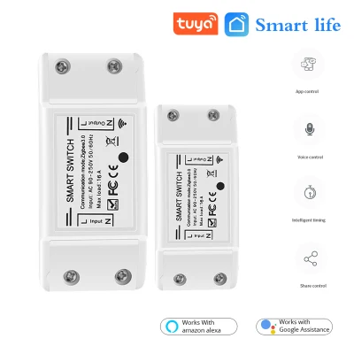 Ammon--Ready Stock Tuya Zigbee 3.0 Home Smart Switch On-off Device Voice Remote Control