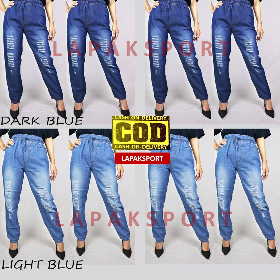 Jual Ripped Jeans Wanita Korea Terbaru 