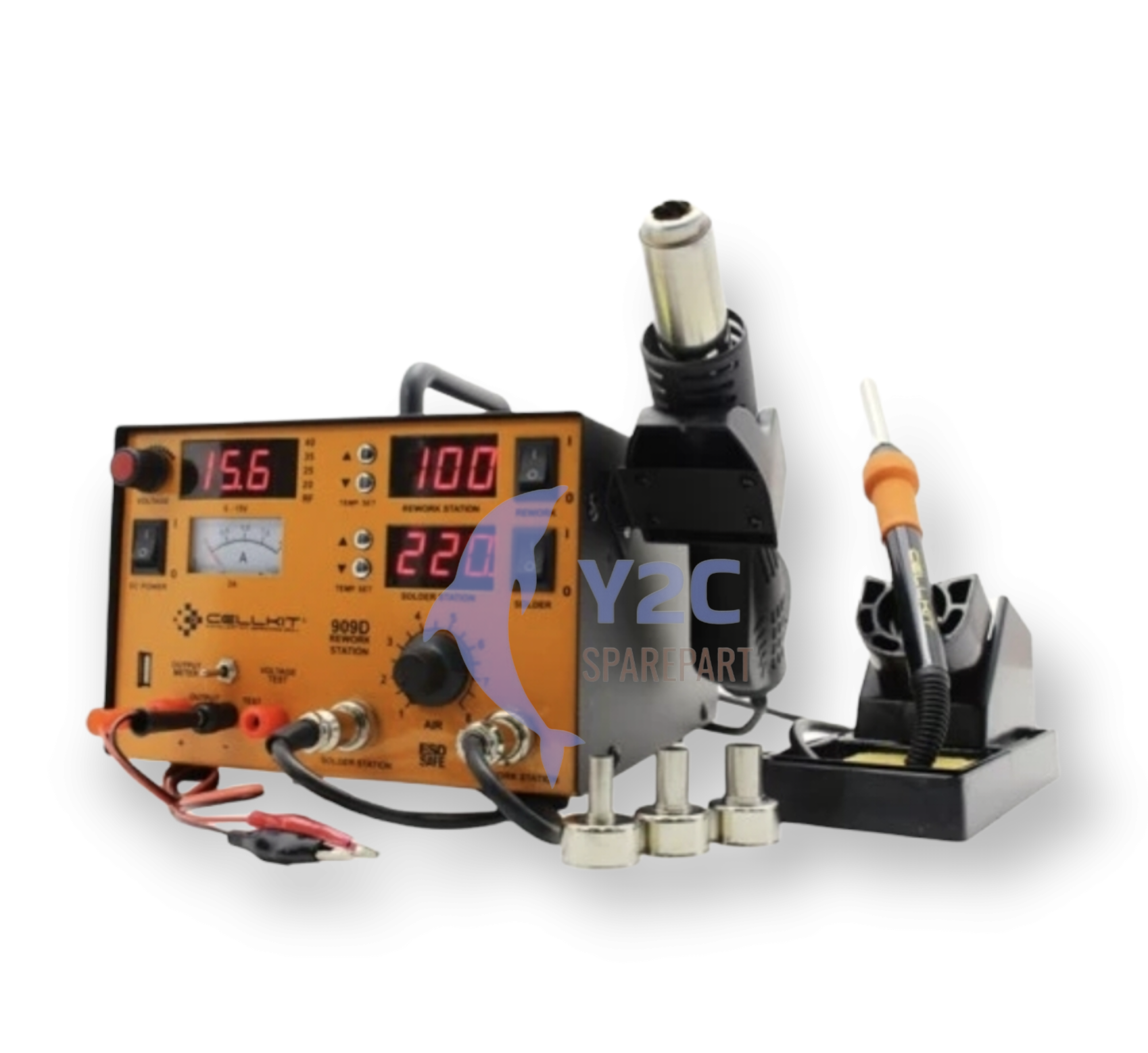 BLOWER / SOLDER UAP CELLKIT 909D 3IN1 + POWER SUPPLY + SOLDER 936
