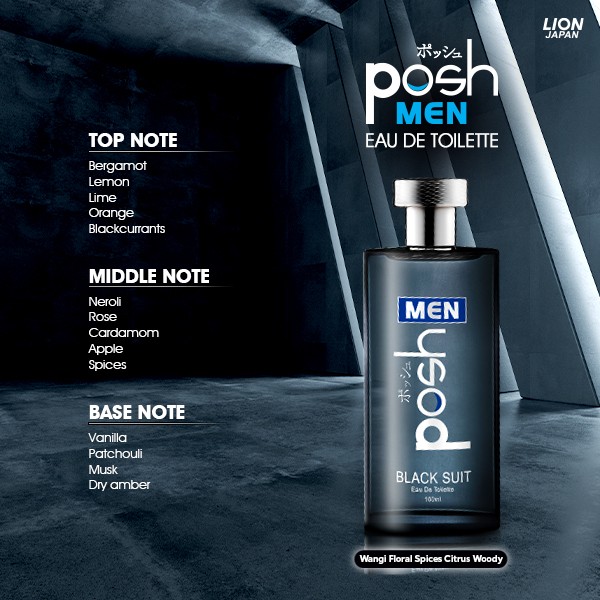 Posh Men Eau De Toilette 100ml Parfum Pria Premium Wangi Mewah Lazada