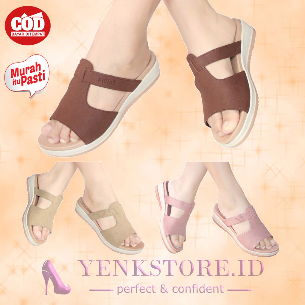 Sandal Slop Wanita Murah Sandal Casual Safina Sf02 Lazada Indonesia