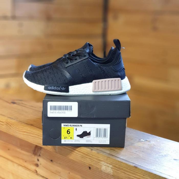 TERBARU Sepatu ADD Nmd R1 Pk Black White Pink WANITA / Sepatu Terbaru / Sepatu Murah/ Sepatu Kekinian / Sepatu Diskon / Sepatu Kekinian