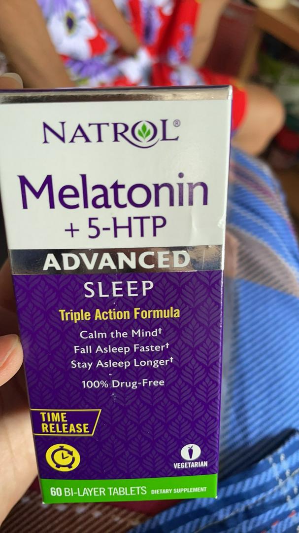 (ORIGINAL) Natrol Melatonin + 5 HTP Advanced Sleep Triple Action
